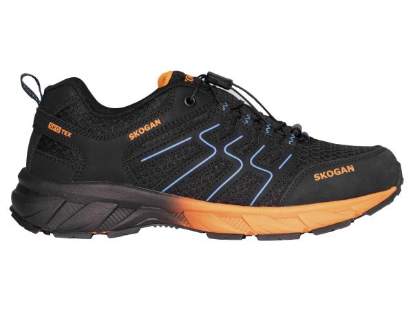 SKOGAN SKO-Runner Leichtwanderschuh mit wasserdichter Membrane black/orange 