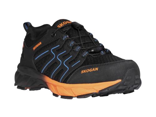 SKOGAN SKO-Runner Leichtwanderschuh mit wasserdichter Membrane black/orange 