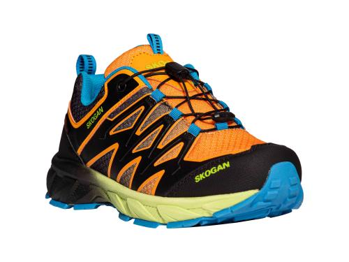 SKOGAN Jaguun Unisex Leichtwanderschuh mit wasserdichter Membrane orange/schwarz 